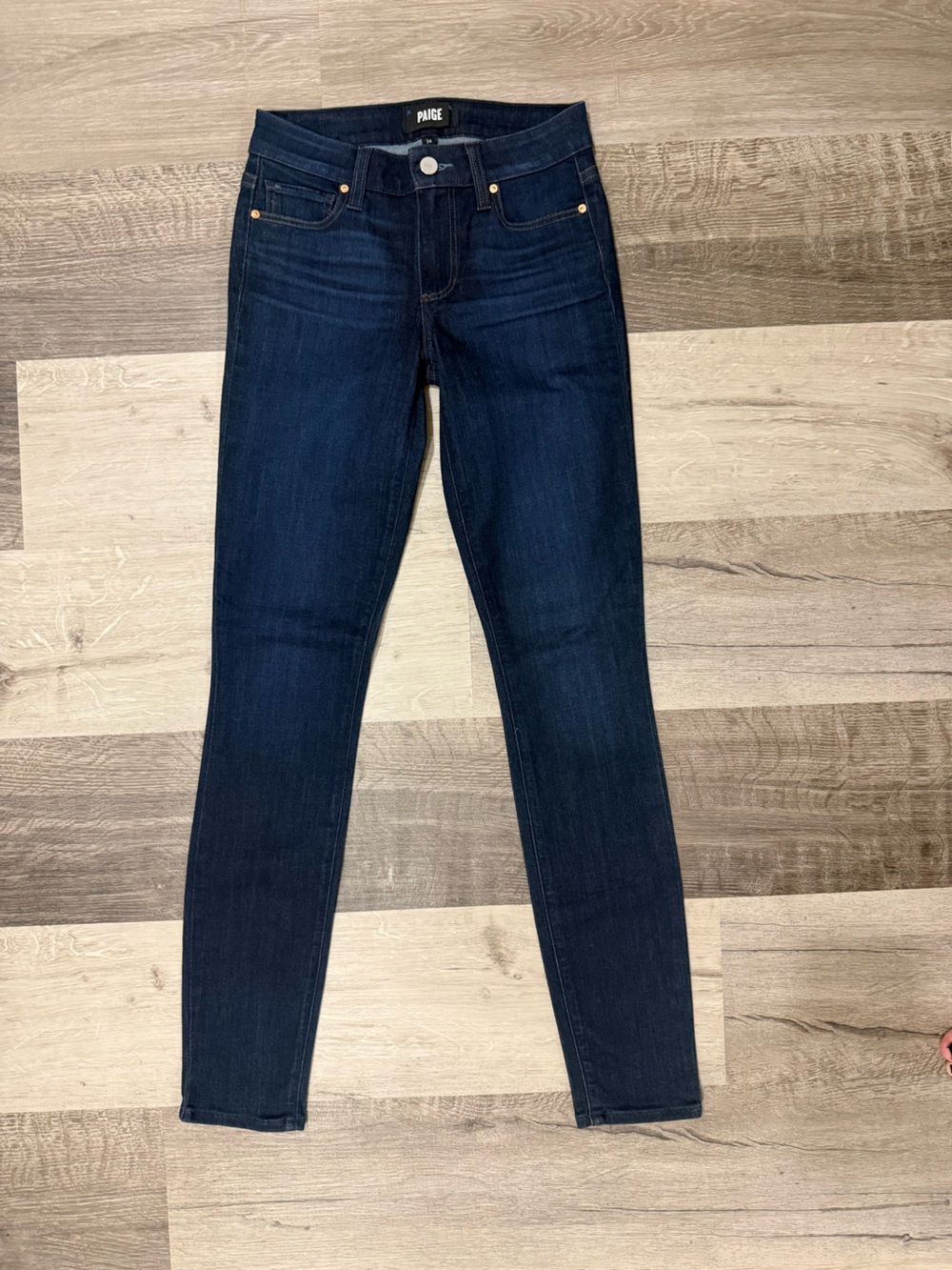 PAIGE Verdugo Ultra Skinny Jeans Dark Wash Stretch Size 24